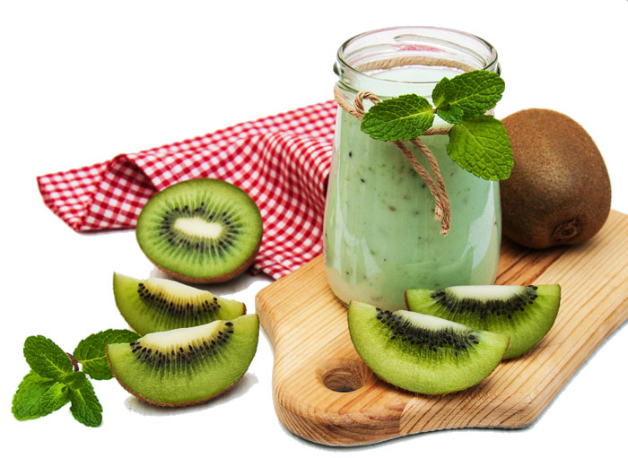 Groene smoothie met kiwi
